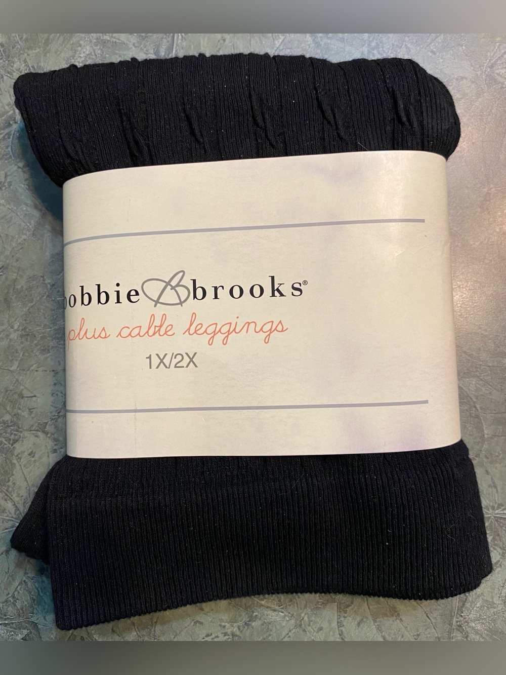 Bobbie Brooks Plus Cable Leggings